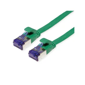 VALUE FTP PatchCord Cat.6A/Class EA, Flat, green, 1m