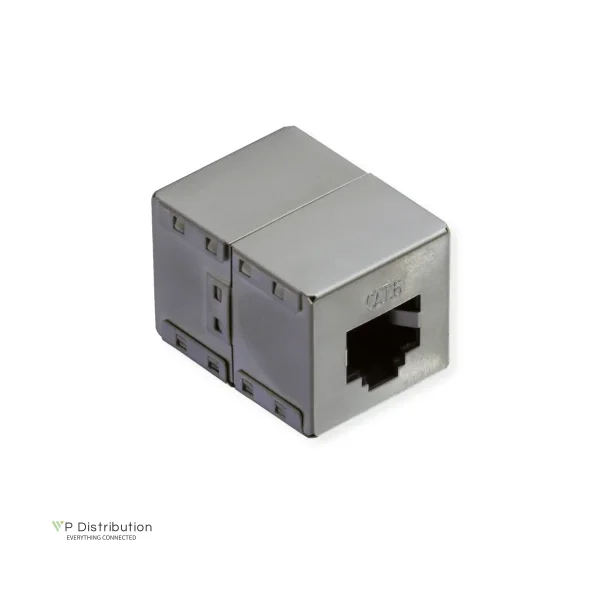 VALUE RJ45 Modular Coupler, Cat.6/Class E, STP, silver