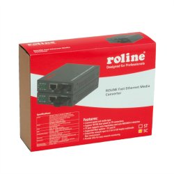 ROLINE RC-100FX/SC Fast Ethernet Converter, RJ-45 to SC, Loop-back