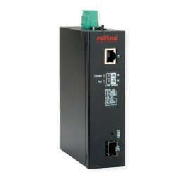 ROLINE Industrial Managed Media Converter Gigabit Ethernet  with PoE++ PSE Support