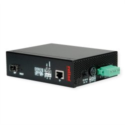 ROLINE Industrial Managed Media Converter Gigabit Ethernet  with PoE++ PSE Support