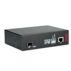 ROLINE Industrial Managed Media Converter Gigabit Ethernet  with PoE++ PSE Support