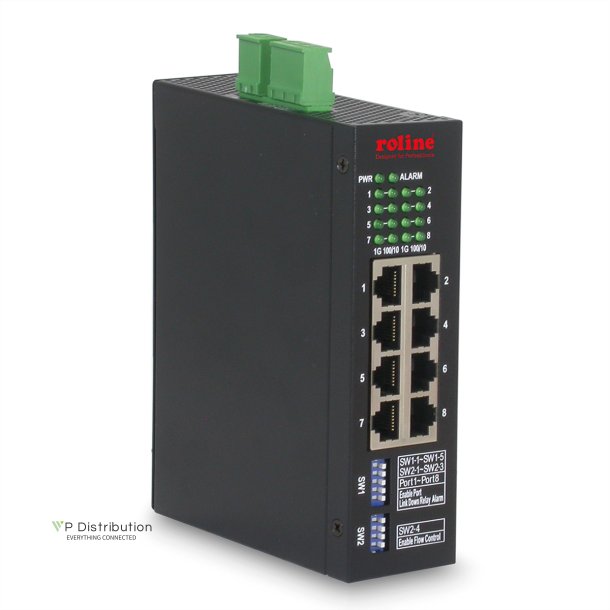 ROLINE Industrial Managed 8-Port L2 Gigabit Ethernet Switch