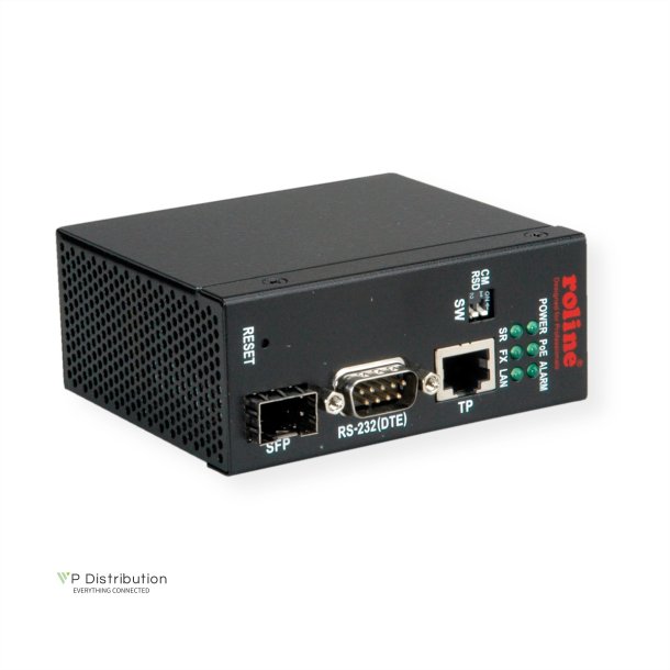 ROLINE Industrial Ethernet to Serial Media Converters (RS-232), 1x SFP