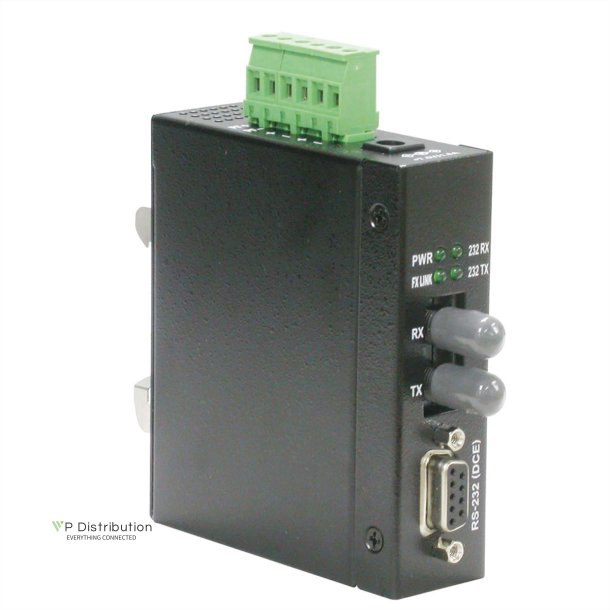 ROLINE Industrial Converter RS232 - Multimode Optical Fiber, ST