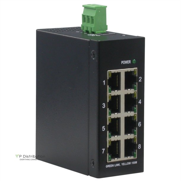 ROLINE Industrial Switch, 8x RJ-45, unmanaged