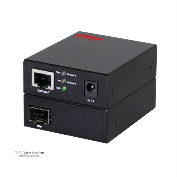 ROLINE 10/100/1000Base-T to Dual-speed Fiber Media Converter