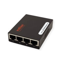 ROLINE Gigabit Ethernet Switch, Pocket, 4 Ports