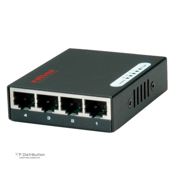 ROLINE Gigabit Ethernet Switch, Pocket, 4 Ports