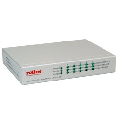 ROLINE Gigabit Ethernet Switch, 6x (5xGbE + 1x Gbic(SFP)), managed