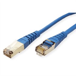 ROLINE S/FTP Patch Cord Cat.5e (Class D), blue, 3 m
