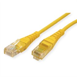ROLINE UTP Patch Cord Cat.5e (Class D), yellow, 0.5 m