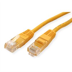 ROLINE UTP Patch Cord Cat.5e (Class D), yellow, 0.5 m
