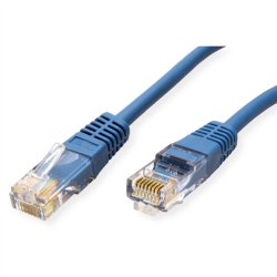 ROLINE UTP Patch Cord Cat.5e (Class D), blue, 0.5 m