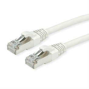 ROLINE S/FTP Cable Cat.7, with RJ-45 connectors (500 MHz / Class EA), LSOH, grey, 0.5 m