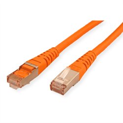 ROLINE S/FTP (PiMF) Patch Cord, Cat.6 (Class E), orange, 7 m