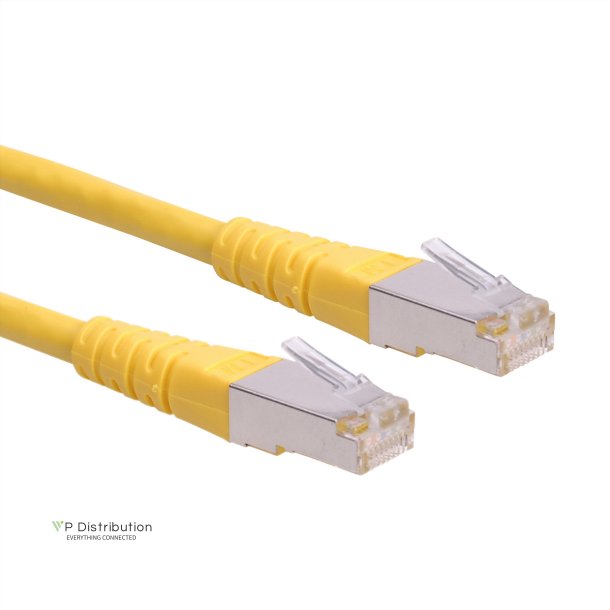 ROLINE S/FTP (PiMF) Patch Cord, Cat.6 (Class E), yellow, 1.5 m