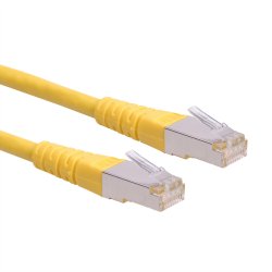 ROLINE S/FTP (PiMF) Patch Cord, Cat.6 (Class E), yellow, 0.3 m