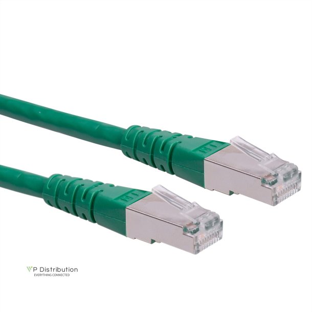 ROLINE S/FTP (PiMF) Patch Cord, Cat.6 (Class E), green, 1.5 m