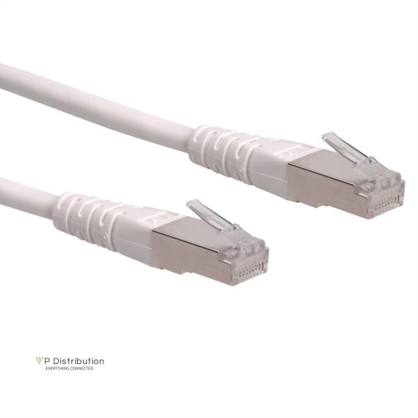 ROLINE S/FTP (PiMF) Patch Cord, Cat.6 (Class E), white, 1.5 m