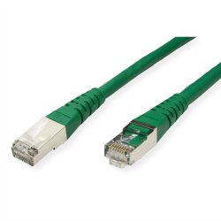 ROLINE S/FTP (PiMF) Patch Cord, Cat.6 (Class E), green, 1.5 m