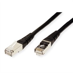 ROLINE S/FTP (PiMF) Patch Cord, Cat.6 (Class E), black, 5 m