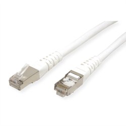 ROLINE S/FTP (PiMF) Patch Cord, Cat.6 (Class E), white, 5 m