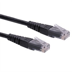 ROLINE UTP Patch Cord, Cat.6 (Class E), black, 2 m