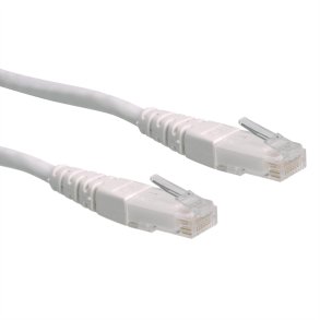 ROLINE UTP Patch Cord, Cat.6 (Class E), white, 0.3 m