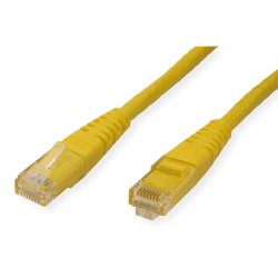 ROLINE UTP Patch Cord, Cat.6 (Class E), yellow, 0.3 m