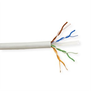 ROLINE UTP Cable Cat.6 (Class E) / Class E, Solid Wire, AWG23, LSOH, 300 m, grey
