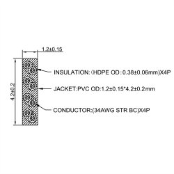 ROLINE Traveller UTP Patch Cord, Cat.6A (Class EA), extra-flat, black, 1.5 m