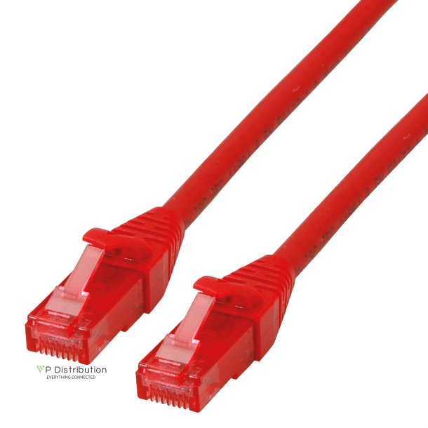 ROLINE UTP Cable Cat.6 Component Level, LSOH, red, 1 m