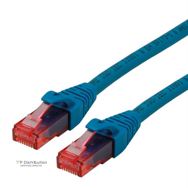 ROLINE UTP Cable Cat.6 Component Level, LSOH, blue, 0.5 m