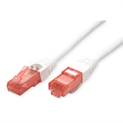 ROLINE UTP Cable Cat.6 Component Level, LSOH, white, 0.3 m
