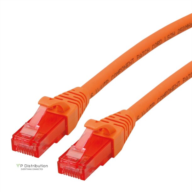 ROLINE UTP Cable Cat.6 Component Level, LSOH, orange, 1 m