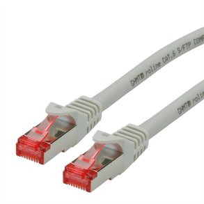 ROLINE S/FTP Patch Cord Cat.6 Component Level, LSOH, grey, 2 m