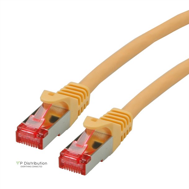 ROLINE S/FTP Patch Cord Cat.6 Component Level, LSOH, yellow, 1 m