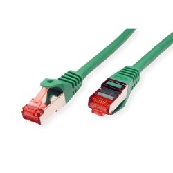 ROLINE S/FTP Patch Cord Cat.6 Component Level, LSOH, green, 0.3 m