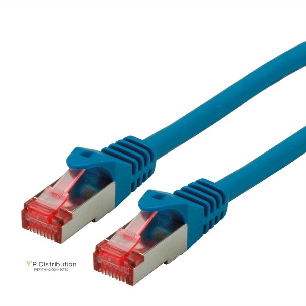 ROLINE S/FTP Patch Cord Cat.6 Component Level, LSOH, blue, 0.5 m