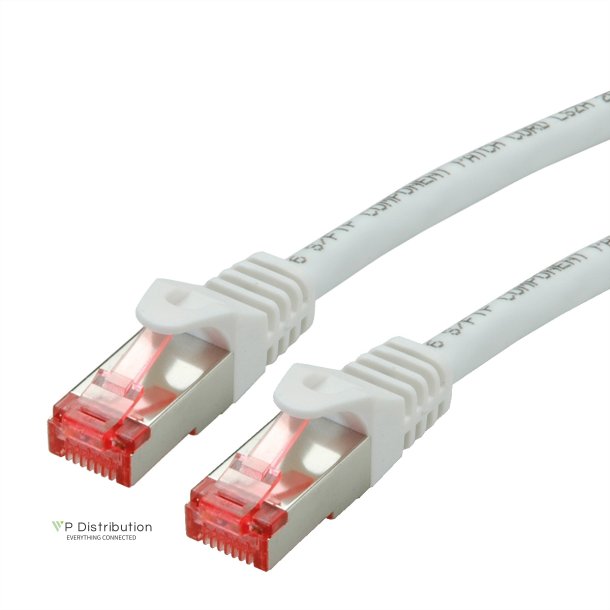 ROLINE S/FTP Patch Cord Cat.6 Component Level, LSOH, white, 1 m