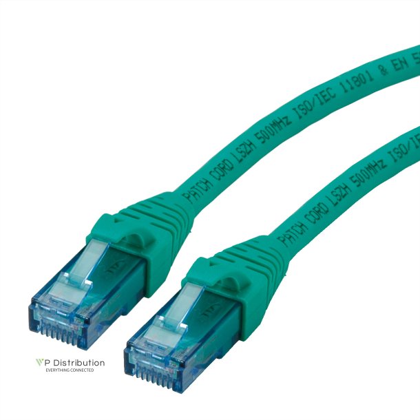 ROLINE UTP Patch Cord Cat.6A, Component Level, LSOH, green, 1 m