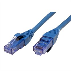 ROLINE UTP Patch Cord Cat.6A, Component Level, LSOH, blue, 7.5 m