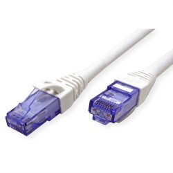 ROLINE UTP Patch Cord Cat.6A, Component Level, LSOH, white, 1 m
