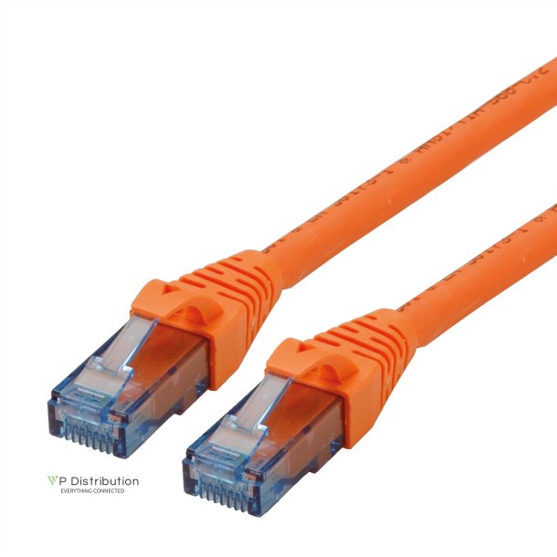 ROLINE UTP Patch Cord Cat.6A, Component Level, LSOH, orange, 0.5 m