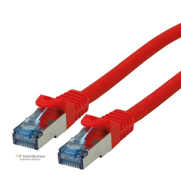 ROLINE S/FTP Patch Cord Cat.6A, Component Level, LSOH, red, 1 m