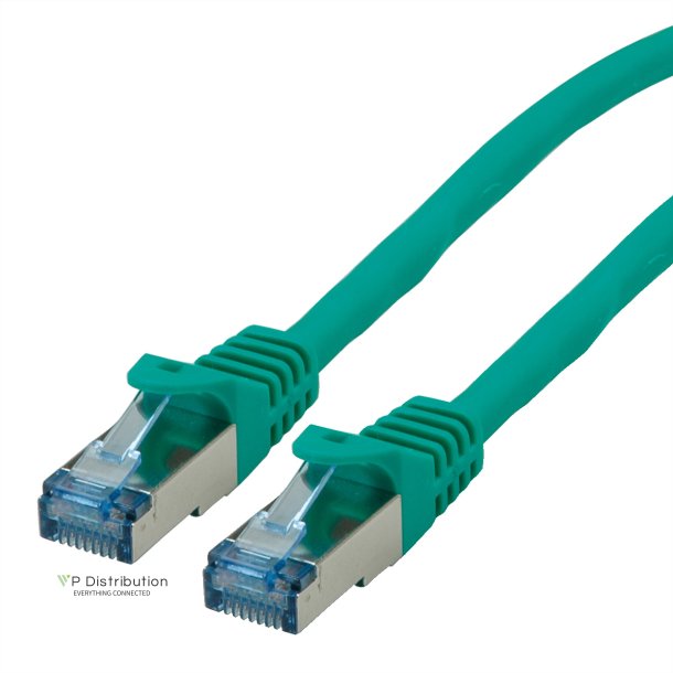 ROLINE S/FTP Patch Cord Cat.6A, Component Level, LSOH, green, 0.5 m