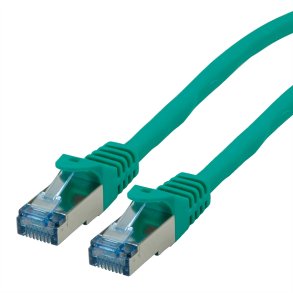 ROLINE S/FTP Patch Cord Cat.6A, Component Level, LSOH, green, 15 m