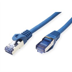 ROLINE S/FTP Patch Cord Cat.6A, Component Level, LSOH, blue, 10 m