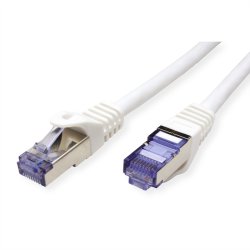 ROLINE S/FTP Patch Cord Cat.6A, Component Level, LSOH, white, 2 m